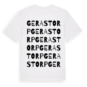 Gerastorp ordlek t-shirt – ekologisk bomull t-shirt från Pinshirt