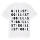 Gillastig ordlek t-shirt