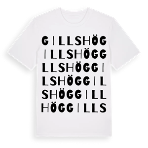 Gillshög ordlek t-shirt – ekologisk bomull t-shirt från Pinshirt