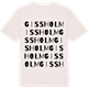 Vintage White t-shirt med Gissholm ordlek t-shirt