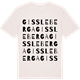 Vintage White t-shirt med Gissleberga ordlek t-shirt