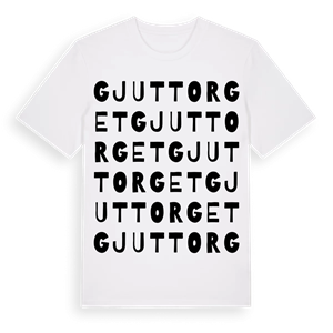 Gjuttorget ordlek t-shirt – ekologisk bomull t-shirt från Pinshirt