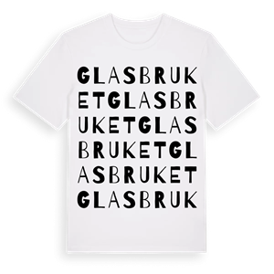 Glasbruket ordlek t-shirt – ekologisk bomull t-shirt från Pinshirt