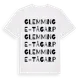 White t-shirt med Glemminge-Tågarp ordlek t-shirt