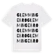 White t-shirt med Glemmingebro ordlek t-shirt
