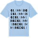 Blue Soul t-shirt med Glimminge ordlek t-shirt