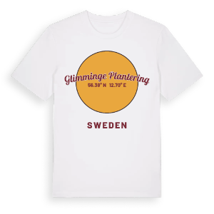 Glimminge plantering cirkel t-shirt – ekologisk bomull t-shirt från Pinshirt