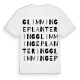 Glimminge plantering ordlek t-shirt