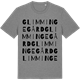 Mid Heather Gray t-shirt med Glimmingegård ordlek t-shirt
