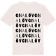 Vintage White t-shirt med Gnalöv ordlek t-shirt