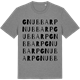 Mid Heather Gray t-shirt med Gnubbarp ordlek t-shirt