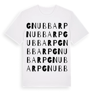 Gnubbarp ordlek t-shirt – ekologisk bomull t-shirt från Pinshirt