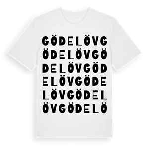 Gödelöv ordlek t-shirt – ekologisk bomull t-shirt från Pinshirt