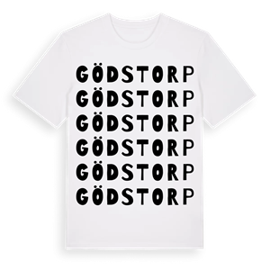 Gödstorp ordlek t-shirt – ekologisk bomull t-shirt från Pinshirt