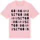 Pink Cotton t-shirt med Göingahuset ordlek t-shirt