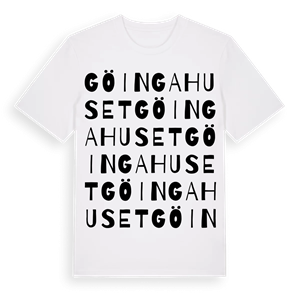 Göingahuset ordlek t-shirt – ekologisk bomull t-shirt från Pinshirt