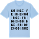 Blue Soul t-shirt med Göinge-Fridhem ordlek t-shirt