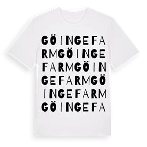 Göingefarm ordlek t-shirt – ekologisk bomull t-shirt från Pinshirt