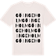Vintage White t-shirt med Göingeholm ordlek t-shirt