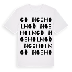 Göingeholm ordlek t-shirt – ekologisk bomull t-shirt från Pinshirt
