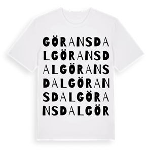 Göransdal ordlek t-shirt – ekologisk bomull t-shirt från Pinshirt