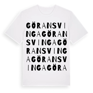 Göransvinga ordlek t-shirt – ekologisk bomull t-shirt från Pinshirt