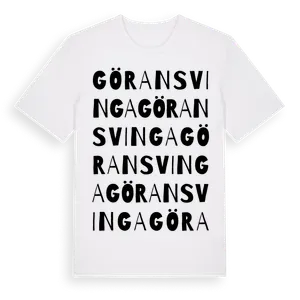 Göransvinga ordlek t-shirt – ekologisk bomull t-shirt från Pinshirt