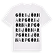 Görbjörnarp ordlek t-shirt