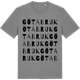 Mid Heather Gray t-shirt med Göta bruk ordlek t-shirt
