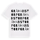 White t-shirt med Gråmanstorp ordlek t-shirt