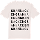 Vintage White t-shirt med Granbacken ordlek t-shirt