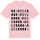 Pink Cotton t-shirt med Graneberg ordlek t-shirt
