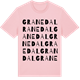 Pink Cotton t-shirt med Granedal ordlek t-shirt
