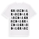 White t-shirt med Granedal ordlek t-shirt