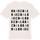 Vintage White t-shirt med Granedal ordlek t-shirt