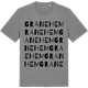 Mid Heather Gray t-shirt med Granehem ordlek t-shirt