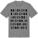 Mid Heather Gray t-shirt med Granhem ordlek t-shirt