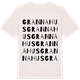 Vintage White t-shirt med Grannahus ordlek t-shirt