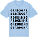 Blue Soul t-shirt med Gränsgård ordlek t-shirt