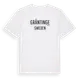 White t-shirt med Gräntinge i Sverige t-shirt