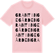Pink Cotton t-shirt med Grantingegården ordlek t-shirt