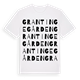 White t-shirt med Grantingegården ordlek t-shirt