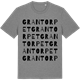 Mid Heather Gray t-shirt med Grantorpet ordlek t-shirt