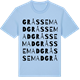 Blue Soul t-shirt med Gråssemad ordlek t-shirt