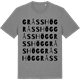 Mid Heather Gray t-shirt med Gråsshög ordlek t-shirt