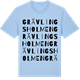 Blue Soul t-shirt med Grävlingsholmen ordlek t-shirt