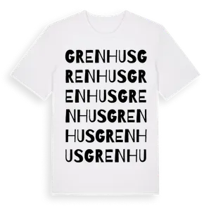 Grenhus ordlek t-shirt – ekologisk bomull t-shirt från Pinshirt