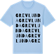 Blue Soul t-shirt med Grevlunda ordlek t-shirt