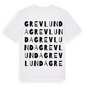Grevlunda ordlek t-shirt – ekologisk bomull t-shirt från Pinshirt