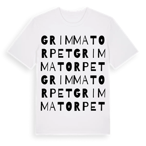 Grimmatorpet ordlek t-shirt – ekologisk bomull t-shirt från Pinshirt